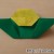 折り紙の簡単な折り方★たんぽぽ